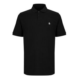 Original Penguin Mens Embroidered Logo Polo Shirt / Black